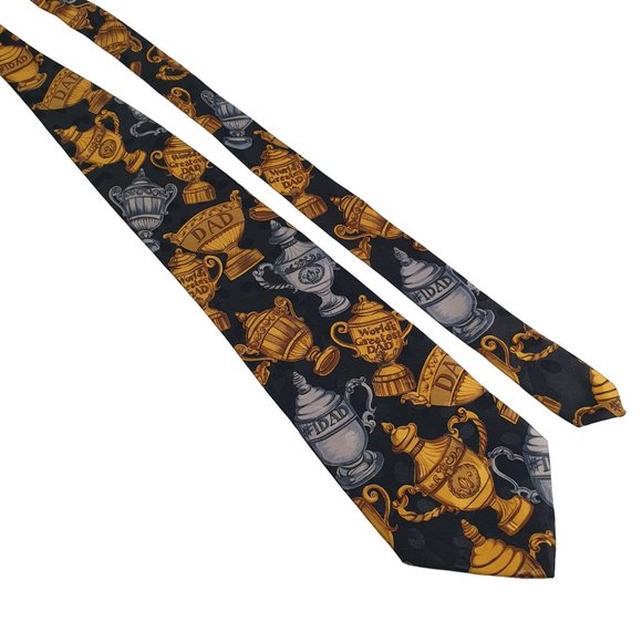 Addiction Mens Novelty Greatest Dad Necktie Accessory Office Work Dad Gift - Picture 1 of 6